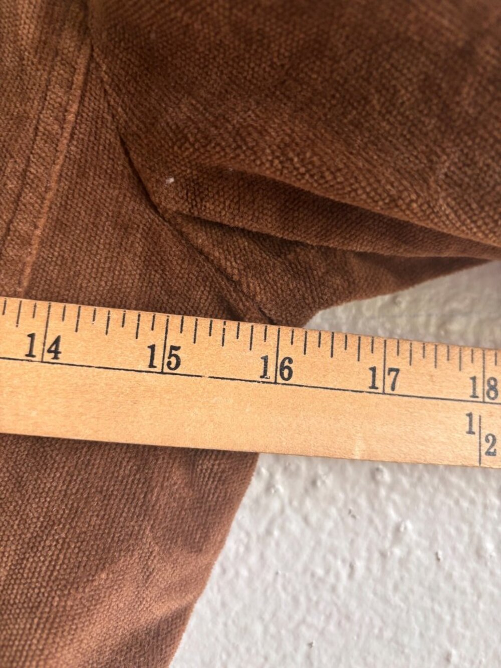 Vintage Y2K Bisou Bisou Fine Wale Corduroy Raw Hem Long Trench Jacket Brown - Picture 7 of 12